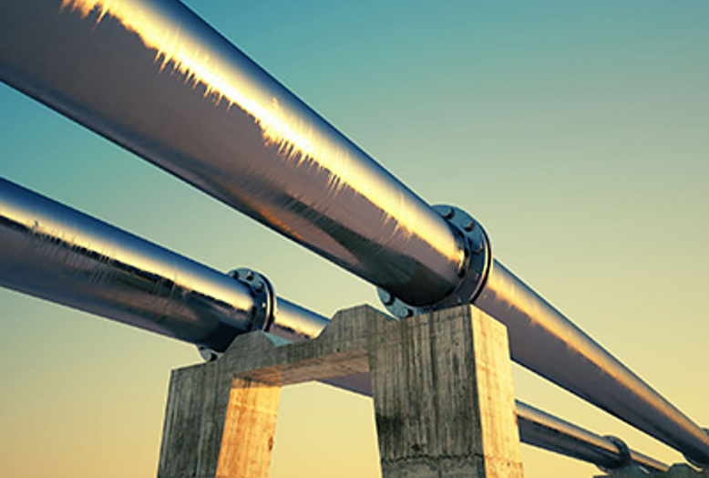 sunrise over pipeline