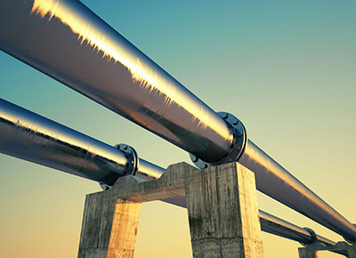 sunrise over pipeline