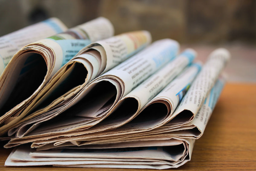 Newspaper print