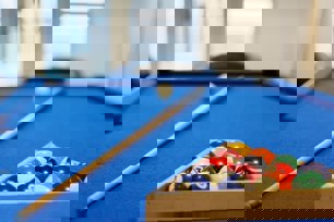 Pool table in office